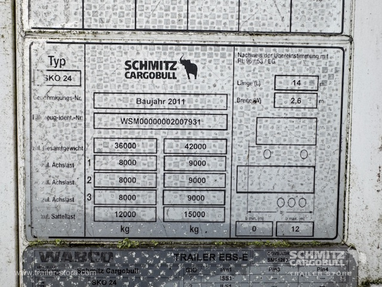 Schmitz Cargobull Oplegger Vries Standard Taillift 