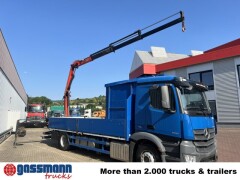 Mercedes Benz Antos 1836 L 4x2, Glastransporter, Heckkran 