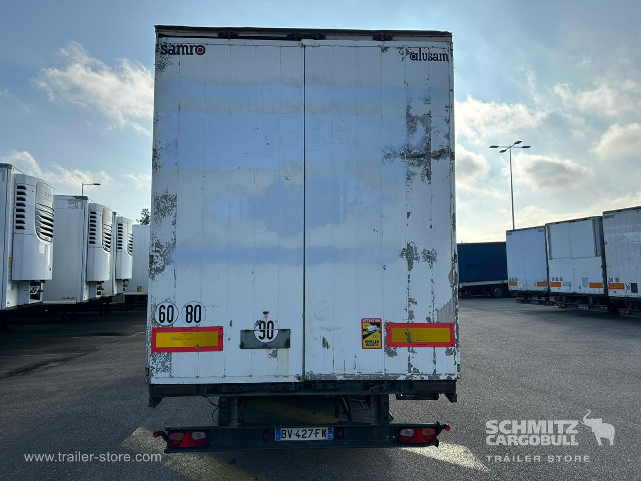 SAMRO Semitrailer Curtainsider Dropside 