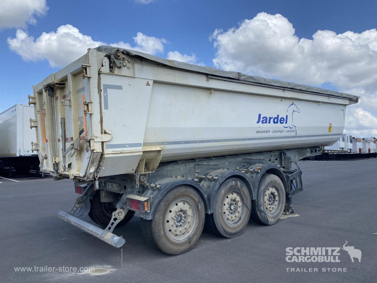 Schmitz Cargobull Semitrailer Tipper Steel half pipe body 24m³ 