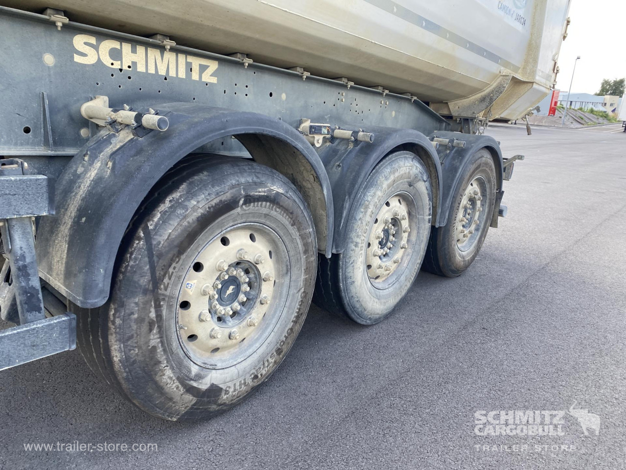 Schmitz Cargobull Semitrailer Tipper Steel half pipe body 24m³ 