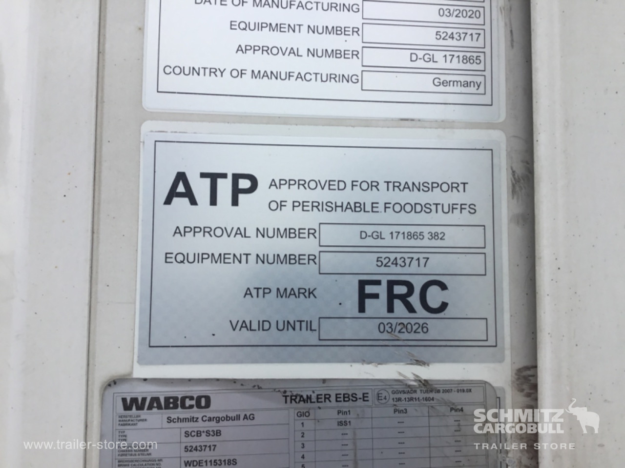 Schmitz Cargobull Reefer Meat hanging system 