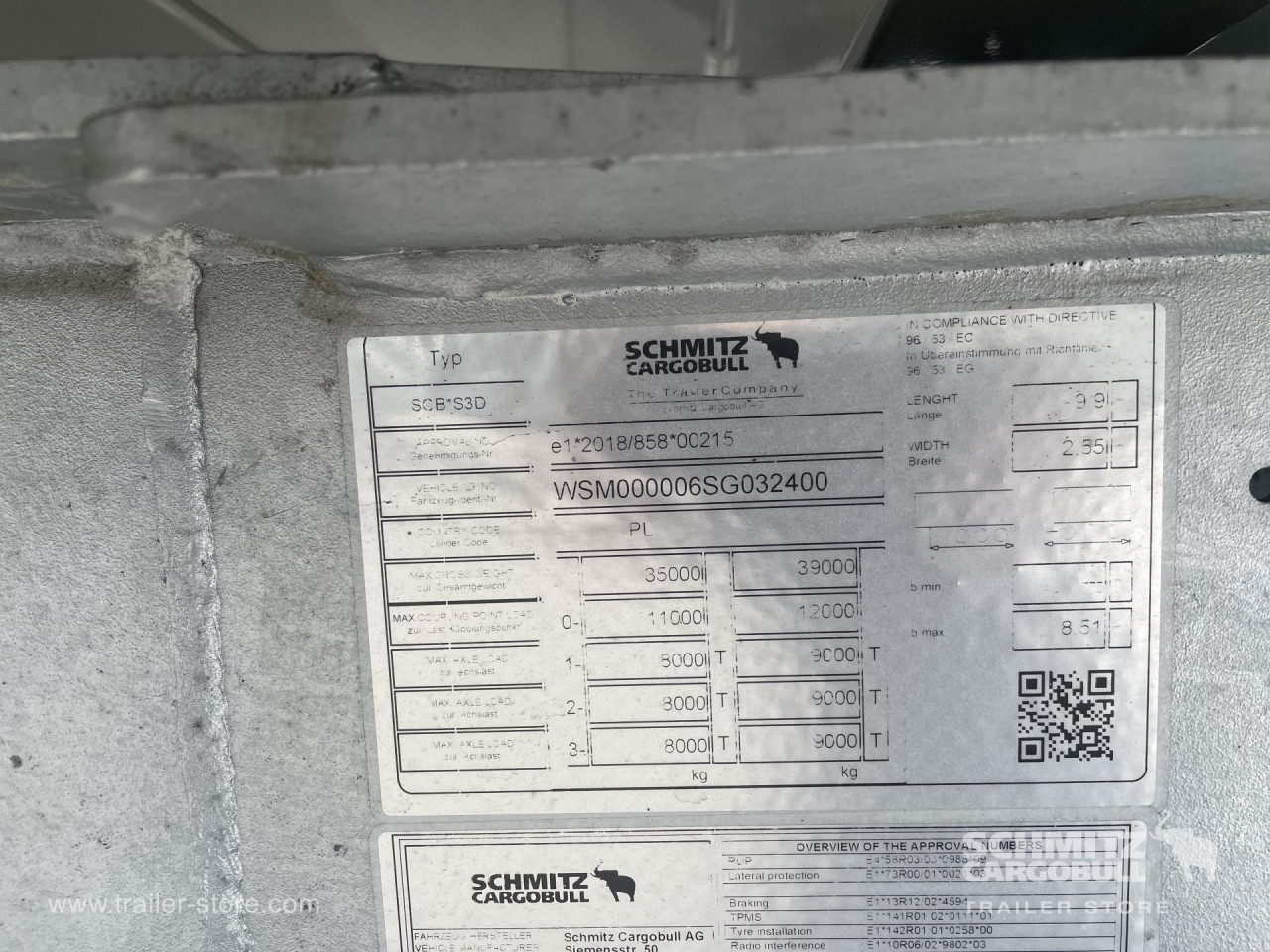 Schmitz Cargobull Kipper Alukastenmulde 39m³ 
