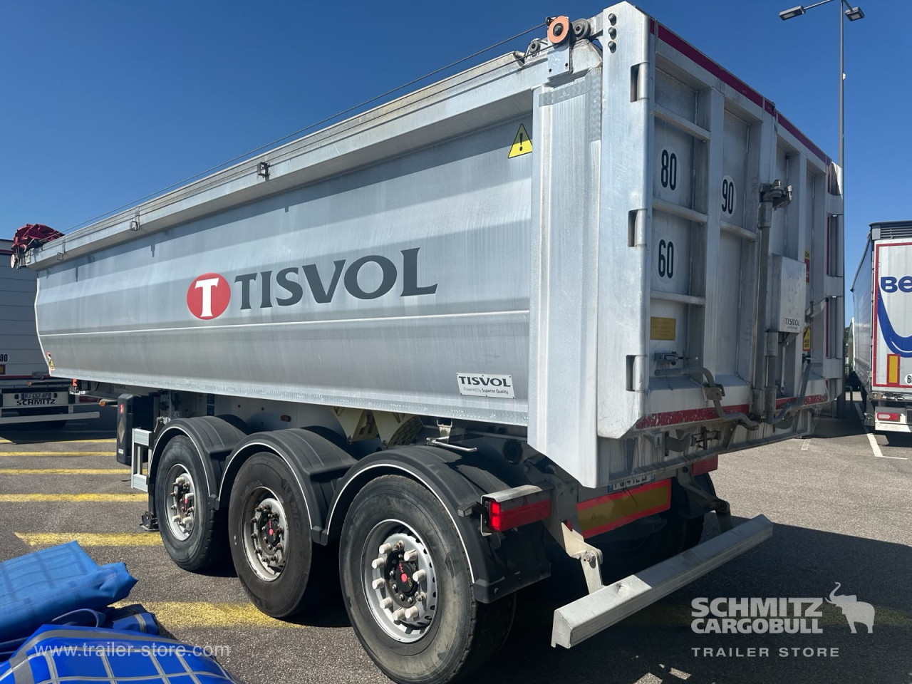 ANDERE Semitrailer Benne acier caisse ronde 