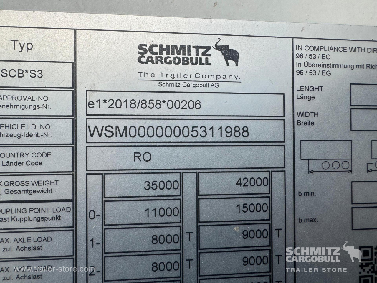Schmitz Cargobull Reefer Standard Double deck 