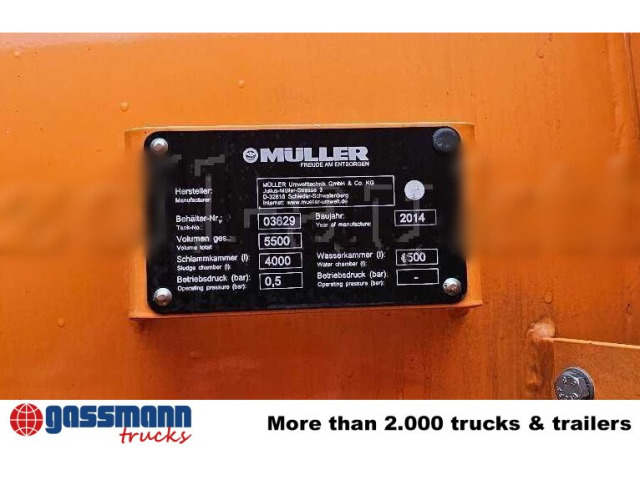 Scania G 320 4x2, Müller Vacumaster ca. 5,5m³, Funk 