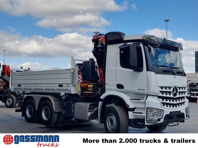 Mercedes Benz Arocs 3348 K 6x4, Kran Fassi F255A.2.24, 