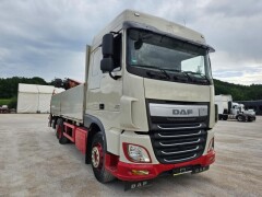 DAF XF 440 FAR Baustoffpritsche Terex Kran Euro6 ZV 