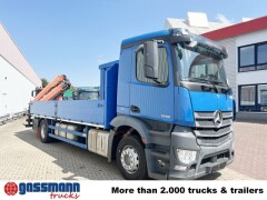 Mercedes Benz Antos 1836 L 4x2, Glastransporter, Heckkran 