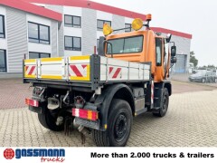 Unimog U 400 4x4, Kommunalhydraulik, Mähtür, 